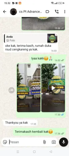 Testimonial Papan Bunga Pernikahan bone